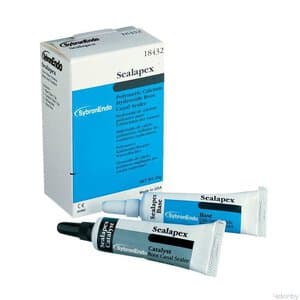 Kerr Sealapex Root Canal Sealer Standard Pack, Non-Eugenol Calcium Hydroxide, 12 g Base + 12 g Catalyst + Mixing Pad, 1 Kit, #18432 thumbnail 18