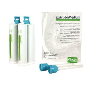 Kerr Extrude VPS Impression Material, Medium Body, Green, 50 ml Cartridges, 2/Pk with 6 Mixing Tips, 28417 thumbnail 7