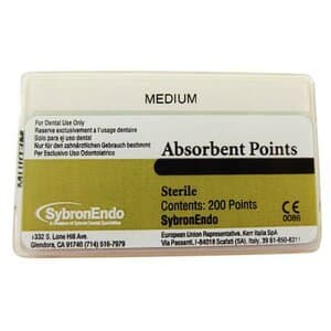 Kerr SybronEndo Absorbent Paper Points, Sterile, Medium, Bulk Pack, 200/Box, #13968 thumbnail 5