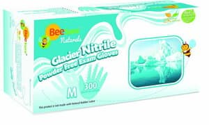 BeeSure Naturals Glacier Nitrile Examination Gloves, Powder-Free, Non-Sterile, Extra Small, Glacier Blue, Textured Fingertips, 300/Box, BE2925 thumbnail 15