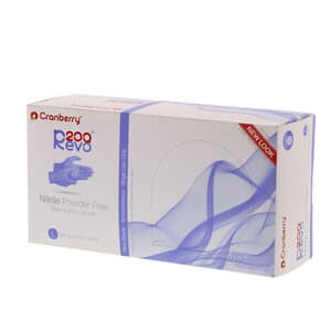 Cranberry Revo200 Nitrile Examination Gloves, Powder-Free, Latex-Free, Large, Dark Blue, 200/Box, CR3208 thumbnail 14