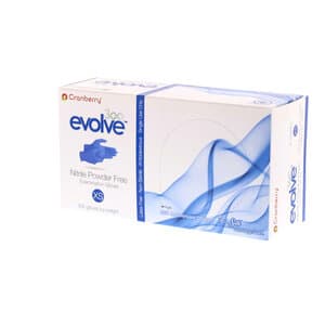 Cranberry Evolve300™ Powder-Free Nitrile Examination Gloves, Extra Small, Royal Blue, 300/Box, CR3305 thumbnail 16