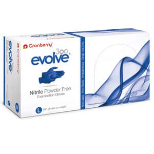 Cranberry Evolve 300 Nitrile Exam Gloves, Powder-Free, Non-Sterile, Large, Royal Blue, 300/Box, CR3308 thumbnail 17