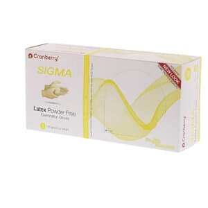 Cranberry® SIGMA Powder Free Latex Exam Gloves, Small, White, 100/Box, CR5816 thumbnail 12