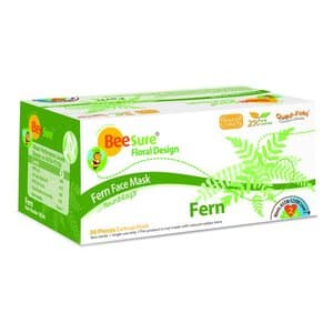 BeeSure Floral Design ASTM Level 3 Earloop Face Mask, Fern Green, 50/Box, BE2340 thumbnail 5
