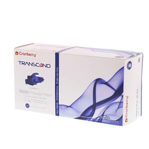 Cranberry Transcend 300 Nitrile Exam Gloves, Powder-Free, Non-Sterile, Medium, Matte Blue, 300/Box, CR3367 thumbnail 18