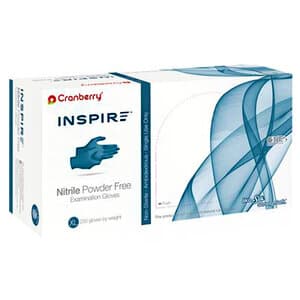 Cranberry Inspire Nitrile Exam Gloves, Powder Free, Non-Sterile, Extra Large, Blue, 250/Box, CR3389 thumbnail 5