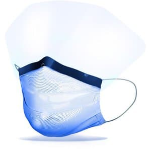 Cranberry Repel 4-Ply Anti-Glare Wide-Angle Shield Earloop Face Mask, ASTM Level 3, Sapphire, 25/Box, R2980SA thumbnail 11