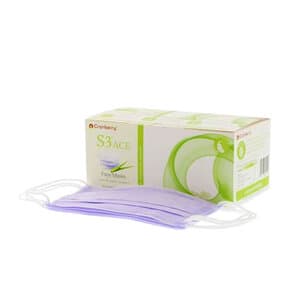 Cranberry S3 ACE ASTM Level 3 Earloop Face Mask, Lavender, 50/Box, S3080L thumbnail 8
