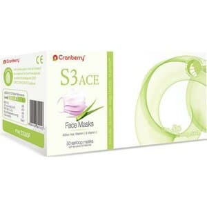 Cranberry S3 ACE Earloop Face Mask, ASTM Level 3, Pink, 50/Box, S3080P thumbnail 8