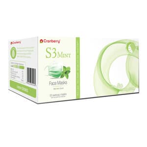 Cranberry S3 Mint Earloop Face Masks, ASTM Level 3, Green, 50/Box, S3090G thumbnail 8