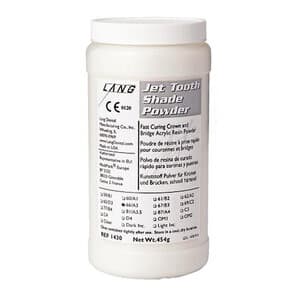 Jet Tooth Shade Temporary Crown & Bridge Acrylic Resin Powder, Shade 60/A1, 16 oz (454 g), 1430-60 thumbnail 5