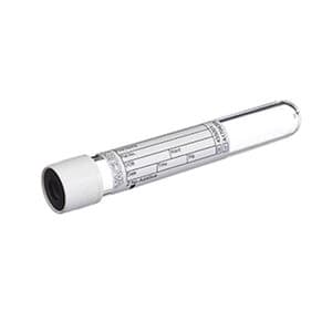 Greiner Bio-One VACUETTE Blood Collection Tube, 9 mL, White Cap, Box of 50 - VACUETTE BLOOD COLLECTION TUBE 9mL WHITE BX/50 - Image 1