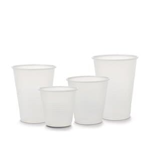 Medline Plastic Drinking Cup, Translucent, Disposable, Polystyrene, 3.5 oz, Pack of 2500 - Plastic Drinking Cup, Translucent, Disposable, Polystyrene, 3.5 oz. Pkg/2500 - Image 1