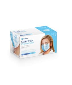 SafeMask Premier Elite Procedure Face Mask, ASTM Level 3, Blue, Ear Loop, 50/Box, 2042 thumbnail 20