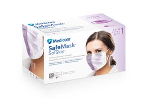 SafeMask SofSkin Procedure Earloop Face Masks, ASTM Level 1, Lavender, 50/Box, 2083 thumbnail 16