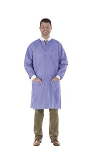 SafeWear Disposable High Performance Lab Coat, Large, Plum Purple, 12/Pk, 8109-C thumbnail 14