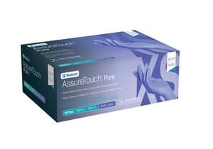 Medicom AssureTouch™ Pure Nitrile Exam Gloves, Powder Free, Latex Free, Non-Sterile, Extra Small, Blue, Textured Fingertips, 200/Box, 9970A thumbnail 9