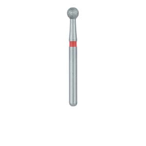 Meisinger Single-Use Sterile Diamond Bur, Friction Grip, Round, #0123F, 2.3 mm, Fine, Red, 25/Pk thumbnail 13
