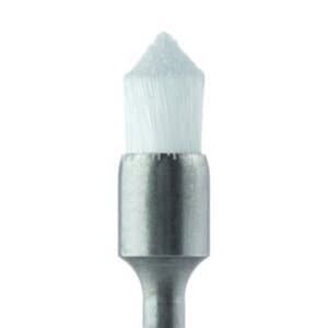 Meisinger 115-040 RA White Nylon Polishing Brush, Right Angle, 4.0mm Head, Pack of 5 thumbnail 3