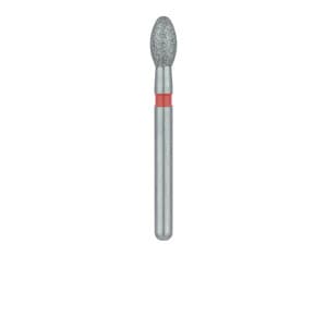 Meisinger Single-Use Sterile Diamond Bur, Friction Grip, Egg/Football Shape, #1900F, 2.3 mm Head Diameter, Fine Grit, Red Ring, 25/Pk thumbnail 13