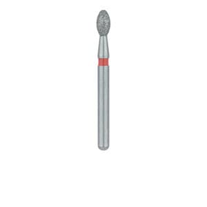 Meisinger Single-Use Sterile Diamond Bur, Friction Grip, Egg/Football Shape, Fine Grit, Red Band, 1.8 mm Head Diameter, 3.4 mm Length, #1908F, 25/Pk thumbnail 14