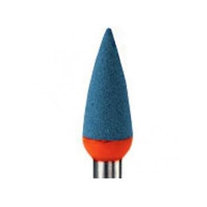 Meisinger RA #9743M.040 Diamond Impregnated Ceramic Polisher, Flame, Medium, Blue/Orange, 4.0mm, 2/Pk thumbnail 5
