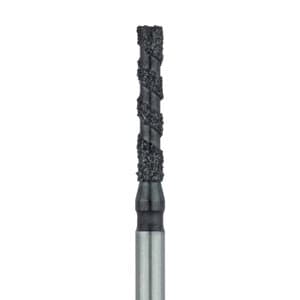 Meisinger Black Cobra Diamond Bur, Flat End Cylinder, Super Coarse, FG, 1.4mm Diameter, 8mm Working Length, B837-014, 5/Pack thumbnail 6