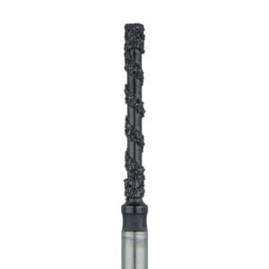 Meisinger Black Cobra Diamond Bur, Super Coarse, Long Flat End Cylinder, FG, 1.2mm, 5/Pack, B837L-012 thumbnail 6
