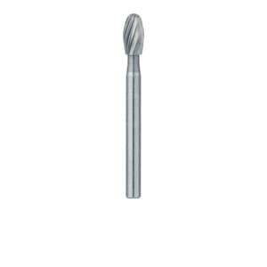 Meisinger Tungsten Carbide Trimming and Finishing Bur, Friction Grip, Football Shape, #7408, 2.3 mm, 5/Pk, HM379-023-FG thumbnail 6
