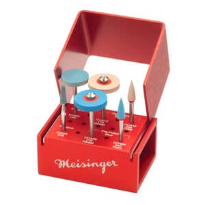 Meisinger LUSTER for Zirconia Extraoral Adjusting and Polishing Kit, 6 Pieces with Bur Block, LUS85 thumbnail 9