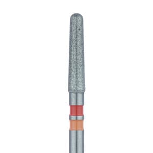 Meisinger Zirconia Diamond Bur, Friction Grip, Tapered Round-End Cylinder, Fine (Red), 1.8 mm, 5/Pk, Z850F-018-FG thumbnail 7