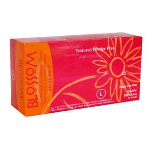 Blossom Latex Exam Gloves, Powder-Free, Textured, Non-Sterile, Large, White, 100/Box, 6228 thumbnail 10