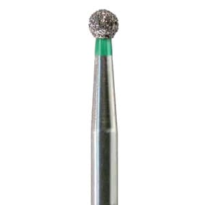 NeoDiamond® Crown/Bridge & Operative Diamond Burs – FG, Round, #801, Coarse, Green, 1.6 mm Diameter, 1.4 mm Length, 25/Pkg, 0116C thumbnail 3