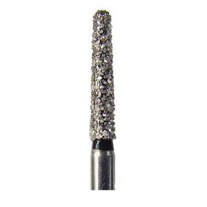 NeoDiamond FG Diamond Bur, Coarse, Flat End Taper, #848 (0916.10C), 1.6 mm Diameter, 10.0 mm Length, Green Ring, 25/Pkg thumbnail 3