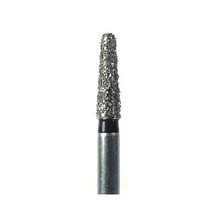 NeoDiamond® Disposable Diamond Bur, FG Short Shank, Coarse Grit, Round End Taper, #855 (1116.6CS), 1.6 mm Diameter, 6.0 mm Length, Green Ring, 25/Pkg thumbnail 3