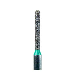 NeoDiamond® Crown/Bridge & Operative Diamond Burs – FG, Cylinder, Coarse, Green, Round End Cylinder, #881, 0.9 mm Diameter, 7.0 mm Length, 25/Pkg, 1210.7C thumbnail 3