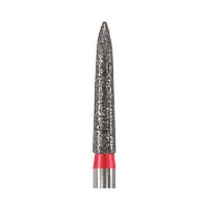 NeoDiamond® Crown/Bridge & Operative Diamond Burs – FG, Flame, Fine, Red, #862, 1.8 mm Diameter, 9.0 mm Length, 25/Pkg, 1518.9F thumbnail 3