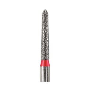 NeoDiamond® Crown/Bridge & Operative Diamond Burs – FG, Fine, Pointed Taper, Cone, #878 (1716.8F), 1.6 mm Diameter, 8.0 mm Length, Red Ring, 25/Pkg thumbnail 3