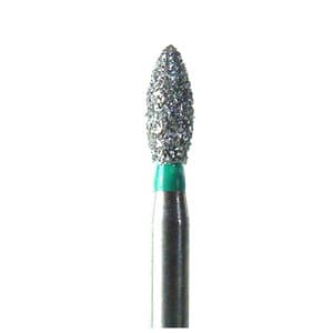 NeoDiamond® FG Diamond Bur, Football Shape, Coarse Grit, Green Ring, #368 (1920C), 2.0 mm Diameter, 5.0 mm Length, 25/Pkg thumbnail 3