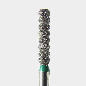 NeoDiamond® FG Diamond Bur, Coarse Grit, Gross Reduction, Cylinder, Flat End, 1.7 mm Diameter, 8.0 mm Length, Green Ring, 25/Pkg, #2217C (6051) thumbnail 3