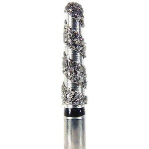 NeoDiamond NeoSpiral Disposable Diamond Bur, FG, Coarse, Green Ring, Round End Taper, #856, 1.8 mm Diameter, 7.0 mm Length, 25/Pkg, 8118.7C thumbnail 3