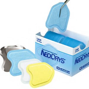 Microcopy NeoDrys Reflective Saliva Absorbent Cotton Roll Substitute, Large, Blue, 50/Pk, DYRL thumbnail 15