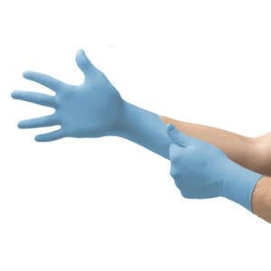 Ansell Microflex 92-134 Versatility Nitrile Exam Gloves, Powder Free, Non-Sterile, Large (8.5-9), Blue, Textured Fingertips, 100/Box, 92134090 thumbnail 13
