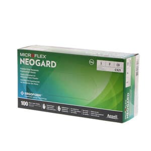 Microflex Neogard C52 Chloroprene Exam Gloves, Powder-Free, Non-Sterile, Small, Green, 100/Box, C521 thumbnail 15