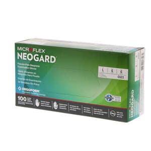 Microflex Neogard Chloroprene Exam Gloves, Powder-Free, Non-Sterile, Large, Green, 100/Box, C523 thumbnail 13