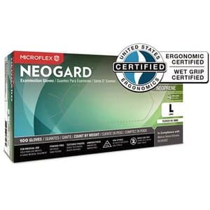 Microflex Neogard Chloroprene Exam Gloves, Powder-Free, Non-Sterile, X-Large, Green, 100/Box, C524 thumbnail 13