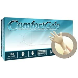 Microflex ComfortGrip CFG-900 Latex Exam Gloves, Powder-Free, Textured, Non-Sterile, Extra Small, Natural, 100/Box, CFG-900-XS thumbnail 12