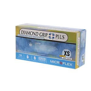 Diamond Grip Plus DGP-350 Latex Exam Gloves, Powder-Free, Textured, Non-Sterile, Extra Small, Natural, 100/Box, DGP-350-XS thumbnail 12