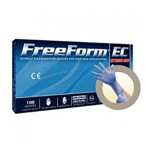 FreeForm® EC Nitrile Exam Gloves, Powder Free, Latex Free, Non-Sterile, Small, Blue, 50/Box, FFE-775-S thumbnail 6